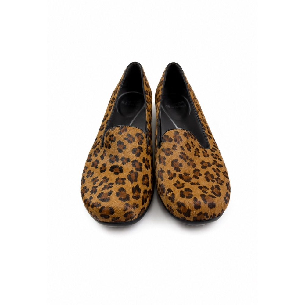 Dansko Olivia Leopard Print Calf Hair Slip-On Flats Loafers Women's Size 39